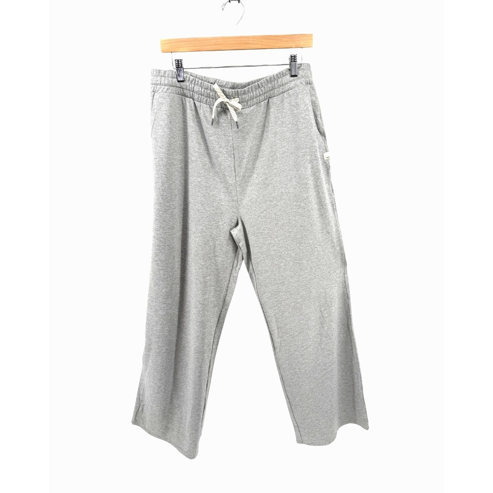 Vuori Halo Essential Wideleg Pant Long XL Pale Grey Heather Lounge Yoga NWOT